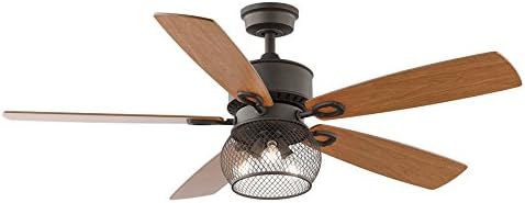 Kichler Clermont 52" LED Ceiling Fan - Satin Natural Bronze Reversible Blades